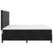 Pat cu arc LED cu saltea Negru 200 x 200 cm Catifea - WALTI WALTI