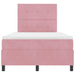 Pat cu arc LED cu saltea cu headboard Roz 120 x 200 cm țesătură - WALTI WALTI