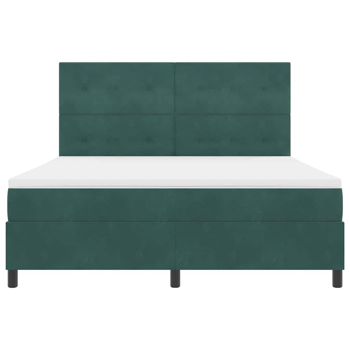 Pat cu arc LED cu saltea Verde închis 180 x 200 cm țesătură - WALTI WALTI