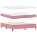 Pat cu arc LED cu saltea cu headboard Roz 180 x 200 cm țesătură - WALTI WALTI