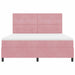 Pat cu arc LED cu saltea cu headboard Roz 180 x 200 cm țesătură - WALTI WALTI