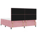 Pat cu arc LED cu saltea cu headboard Roz 200 x 200 cm țesătură - WALTI WALTI