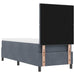 Pat cu arc LED cu headboard Gri închis 80 x 200 cm Catifea - WALTI WALTI
