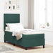 Pat cu arc LED cu headboard Verde închis 80 x 200 cm Catifea - WALTI WALTI