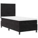 Pat cu arcuri cu saltea cu headboard Negru 100 x 200 cm Catifea - WALTI WALTI