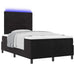 Pat cu arc LED cu headboard Negru 120 x 190 cm Catifea - WALTI WALTI