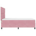 Pat cu arc LED cu headboard Roz 140 x 190 cm Catifea - WALTI WALTI
