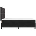 Pat cu arc LED cu headboard Negru 160 x 200 cm Catifea - WALTI WALTI
