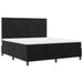 Pat cu arc LED cu headboard Negru 180 x 200 cm Catifea - WALTI WALTI
