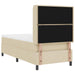 Pat cu arc LED cu saltea cu headboard Crem 80 x 200 cm țesătură - WALTI WALTI