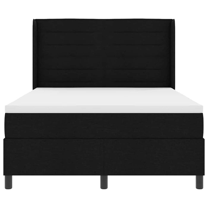 Pat cu arc LED cu saltea Negru 160 x 200 cm țesătură - WALTI WALTI