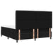 Pat cu arc LED cu saltea Negru 180 x 200 cm țesătură - WALTI WALTI