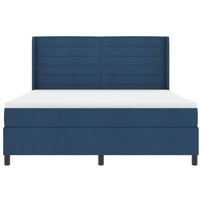 Pat cu arc LED cu saltea albastru 180 x 200 cm țesătură - WALTI WALTI