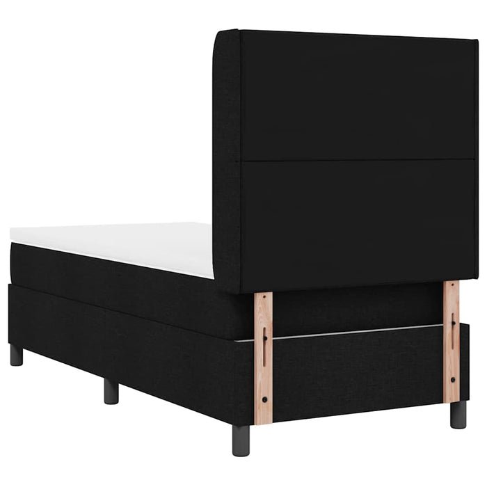 Pat cu arc LED cu headboard Negru 100 x 200 cm țesătură WALTI