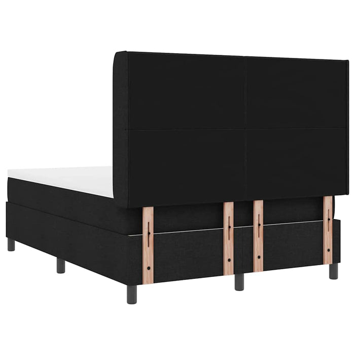Pat cu arc LED cu headboard Negru 140 x 200 cm țesătură - WALTI WALTI