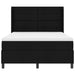 Pat cu arc LED cu headboard Negru 140 x 200 cm țesătură - WALTI WALTI
