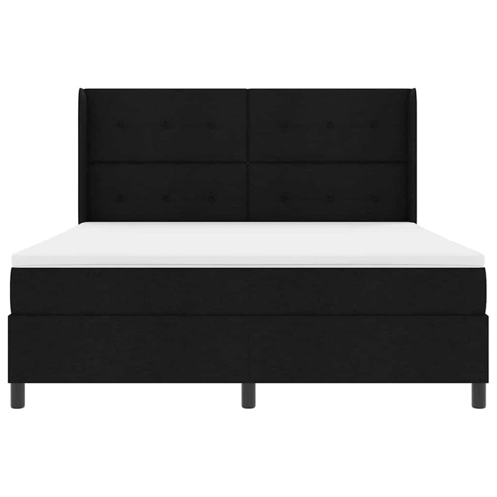 Pat cu arc LED cu saltea Negru 180 x 200 cm țesătură - WALTI WALTI