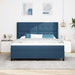 Pat cu arc LED cu headboard albastru 180 x 200 cm țesătură - WALTI WALTI
