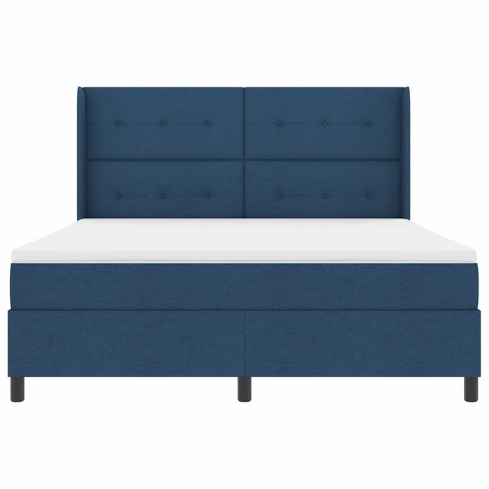 Pat cu arc LED cu headboard albastru 180 x 200 cm țesătură - WALTI WALTI
