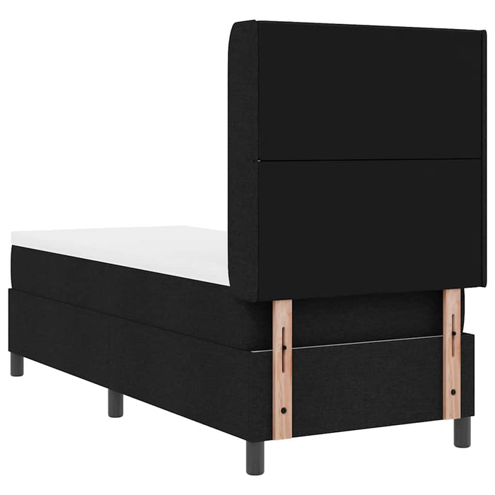 Pat cu arc LED cu headboard Negru 80 x 200 cm țesătură WALTI