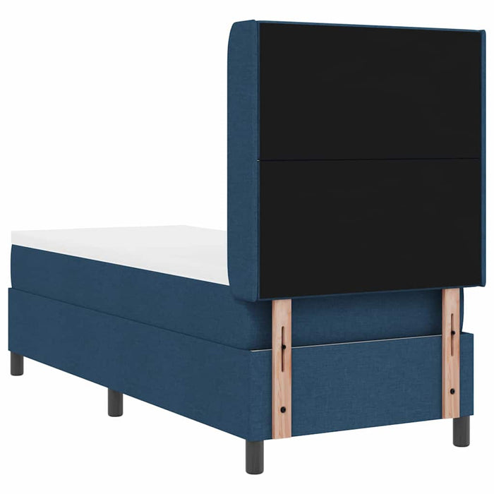 Pat cu arc LED cu headboard albastru 80 x 200 cm țesătură WALTI