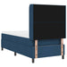 Pat cu arc LED cu headboard albastru 90 x 200 cm țesătură - WALTI WALTI