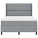 Pat cu arc LED cu headboard Gri deschis 140 x 190 cm țesătură - WALTI WALTI