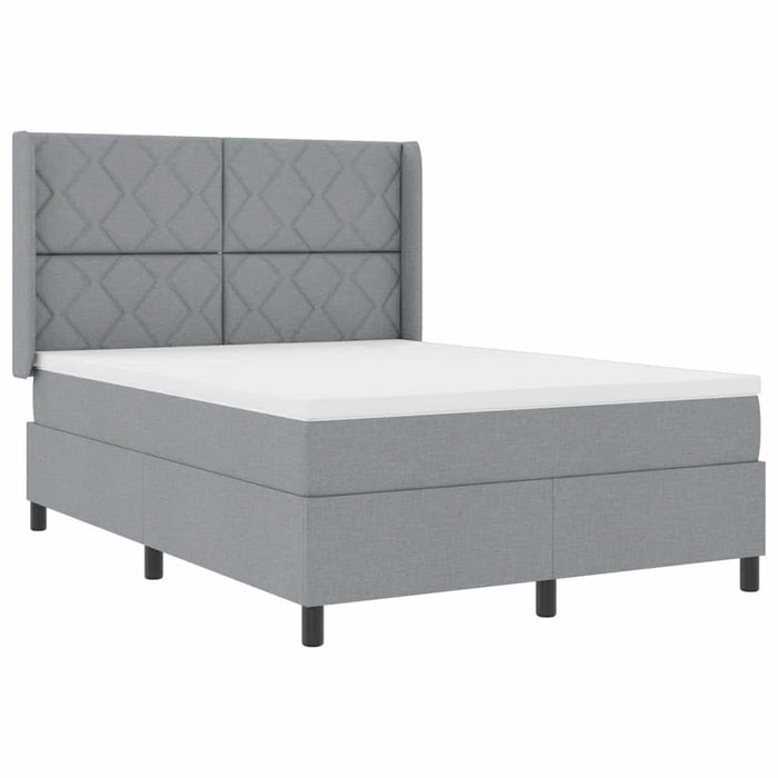 Pat cu arc LED cu headboard Gri deschis 140 x 200 cm țesătură WALTI