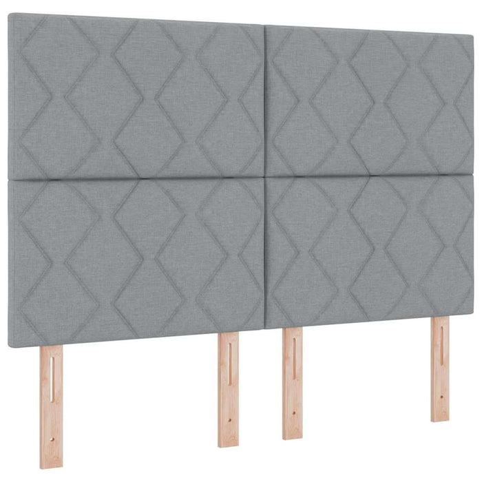 Pat cu arc LED cu headboard Gri deschis 140 x 200 cm țesătură WALTI