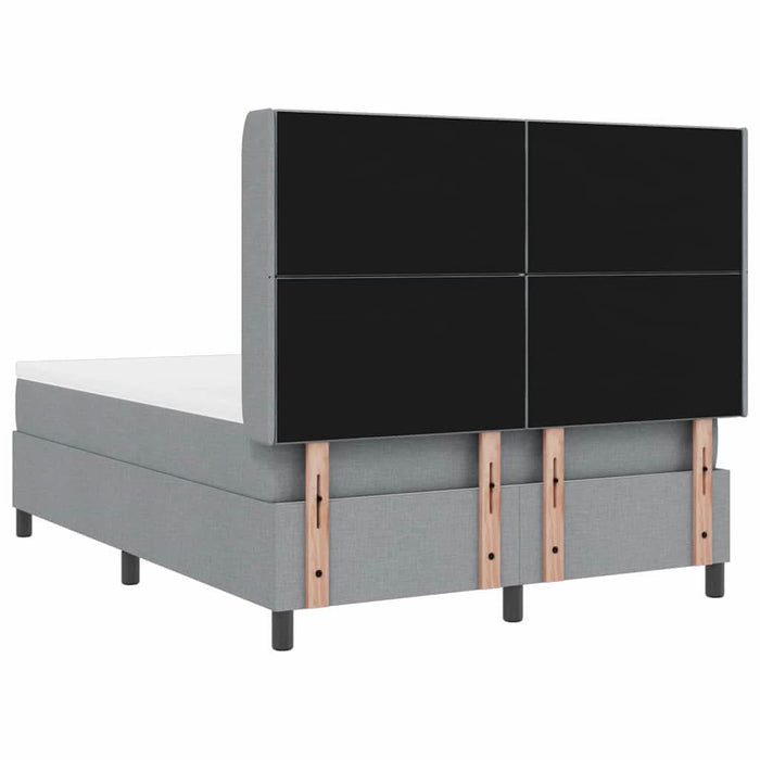 Pat cu arc LED cu headboard Gri deschis 140 x 200 cm țesătură WALTI