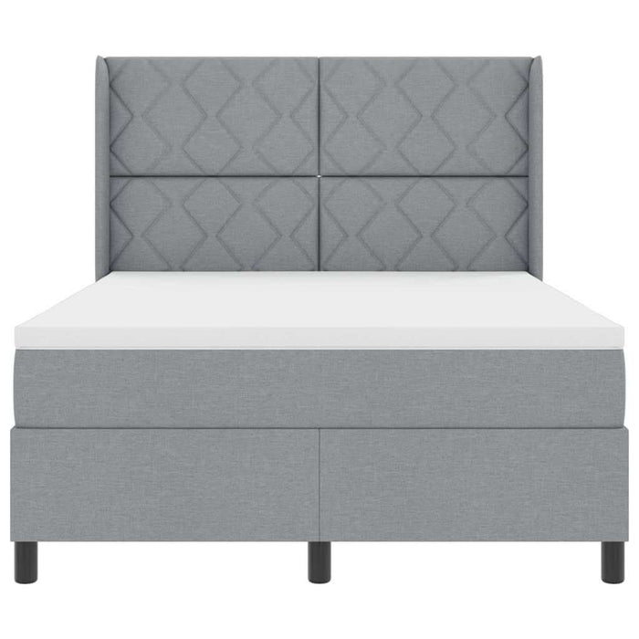 Pat cu arc LED cu headboard Gri deschis 140 x 200 cm țesătură WALTI