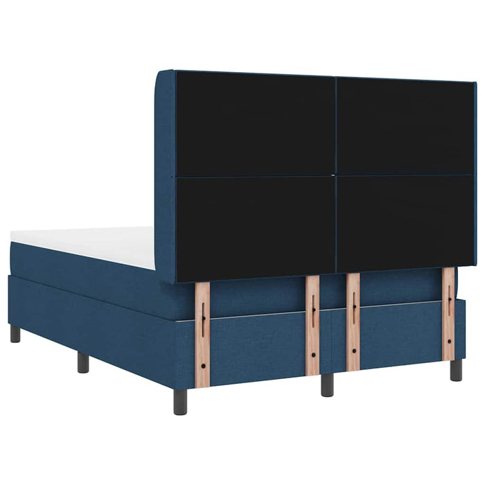 Pat cu arc LED cu headboard albastru 160 x 200 cm țesătură WALTI