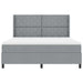 Pat cu arc LED cu headboard Gri deschis 180 x 200 cm țesătură - WALTI WALTI