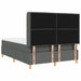 Pat cu arcuri cu saltea cu headboard Gri 140 x 200 cm țesătură - WALTI WALTI