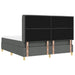 Pat cu arcuri cu saltea cu headboard Gri 140 x 200 cm țesătură - WALTI WALTI
