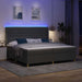 Pat cu arcuri cu saltea cu headboard Gri 140 x 200 cm țesătură - WALTI WALTI