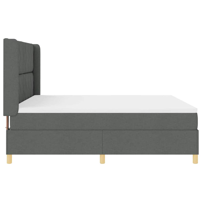 Pat cu arcuri cu benzi LED Gri 180 x 200 cm țesătură WALTI