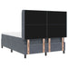 Pat cu arcuri cu headboard Gri închis 140 x 200 cm Catifea - WALTI WALTI