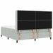 Pat cu arcuri cu saltea cu led Gri deschis 180 x 200 cm Catifea - WALTI WALTI