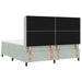 Pat cu arcuri cu saltea cu led Gri deschis 180 x 200 cm Catifea - WALTI WALTI