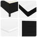 Pat cu arcuri cu saltea cu headboard Negru 80 x 200 cm țesătură - WALTI WALTI