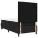 Pat cu arcuri cu saltea cu headboard Negru 80 x 200 cm țesătură - WALTI WALTI