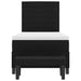 Pat cu arcuri cu saltea cu headboard Negru 80 x 200 cm țesătură - WALTI WALTI
