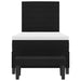 Pat cu arcuri cu saltea cu headboard Negru 90 x 190 cm țesătură - WALTI WALTI
