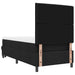 Pat cu arcuri cu saltea cu headboard Negru 90 x 200 cm țesătură - WALTI WALTI