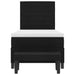 Pat cu arcuri cu headboard Negru 100 x 200 cm țesătură - WALTI WALTI