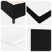 Pat cu arcuri cu headboard Negru 120 x 190 cm țesătură - WALTI WALTI