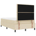 Pat cu arcuri cu saltea cu headboard Crem 120 x 190 cm țesătură - WALTI WALTI
