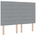 Pat cu arcuri cu saltea Gri deschis 140 x 200 cm țesătură - WALTI WALTI