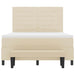 Pat cu arcuri cu saltea cu headboard Crem 140 x 200 cm țesătură - WALTI WALTI